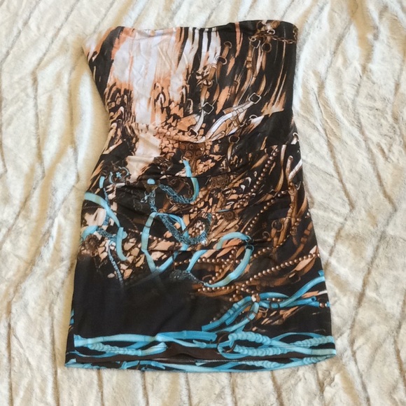 Nikibiki chain printed tube dress - Picture 1 of 5